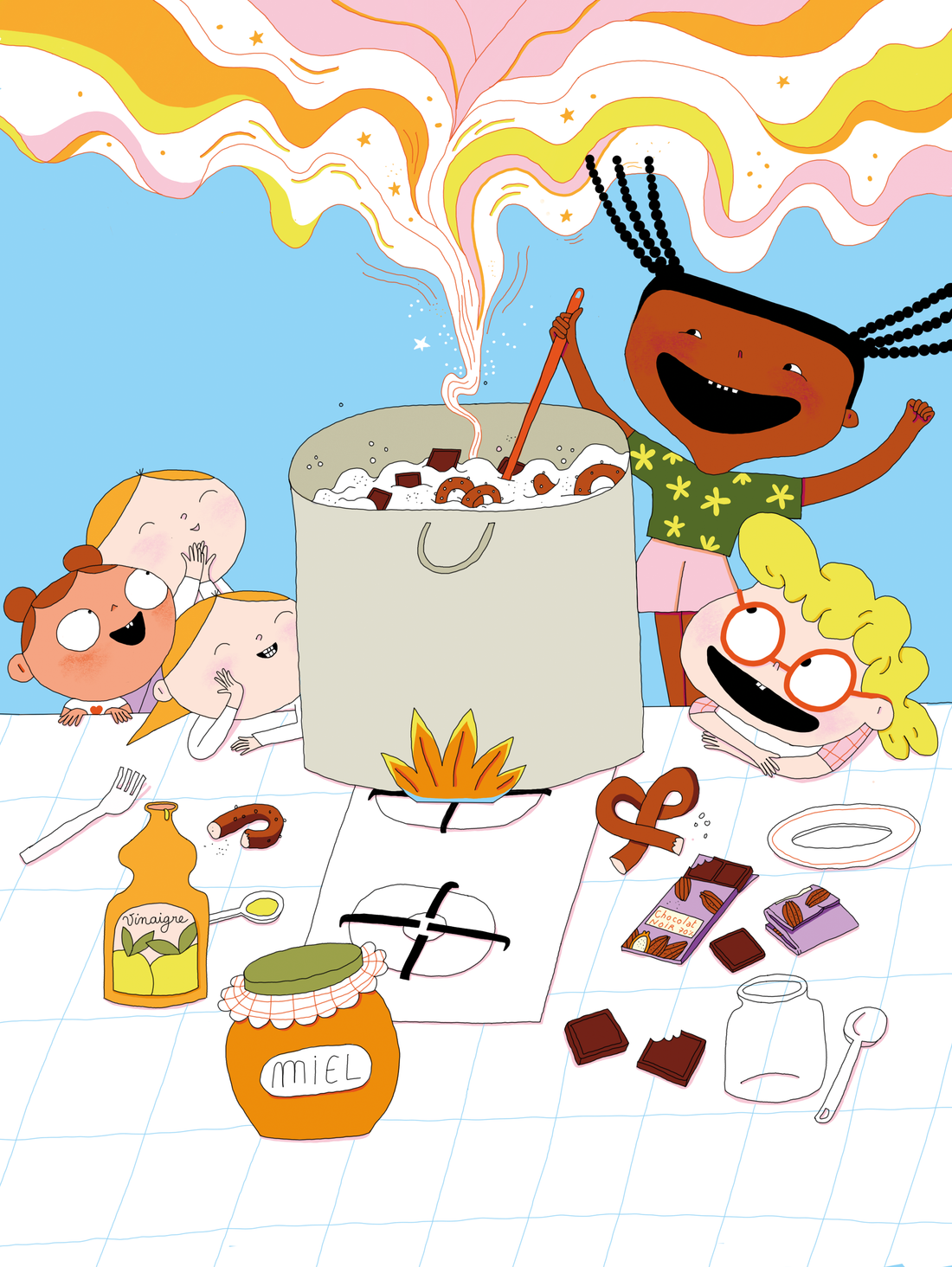 Les 4 saveurs de base : sucré, salé, acide, amer — guide pour les expliquer aux enfants