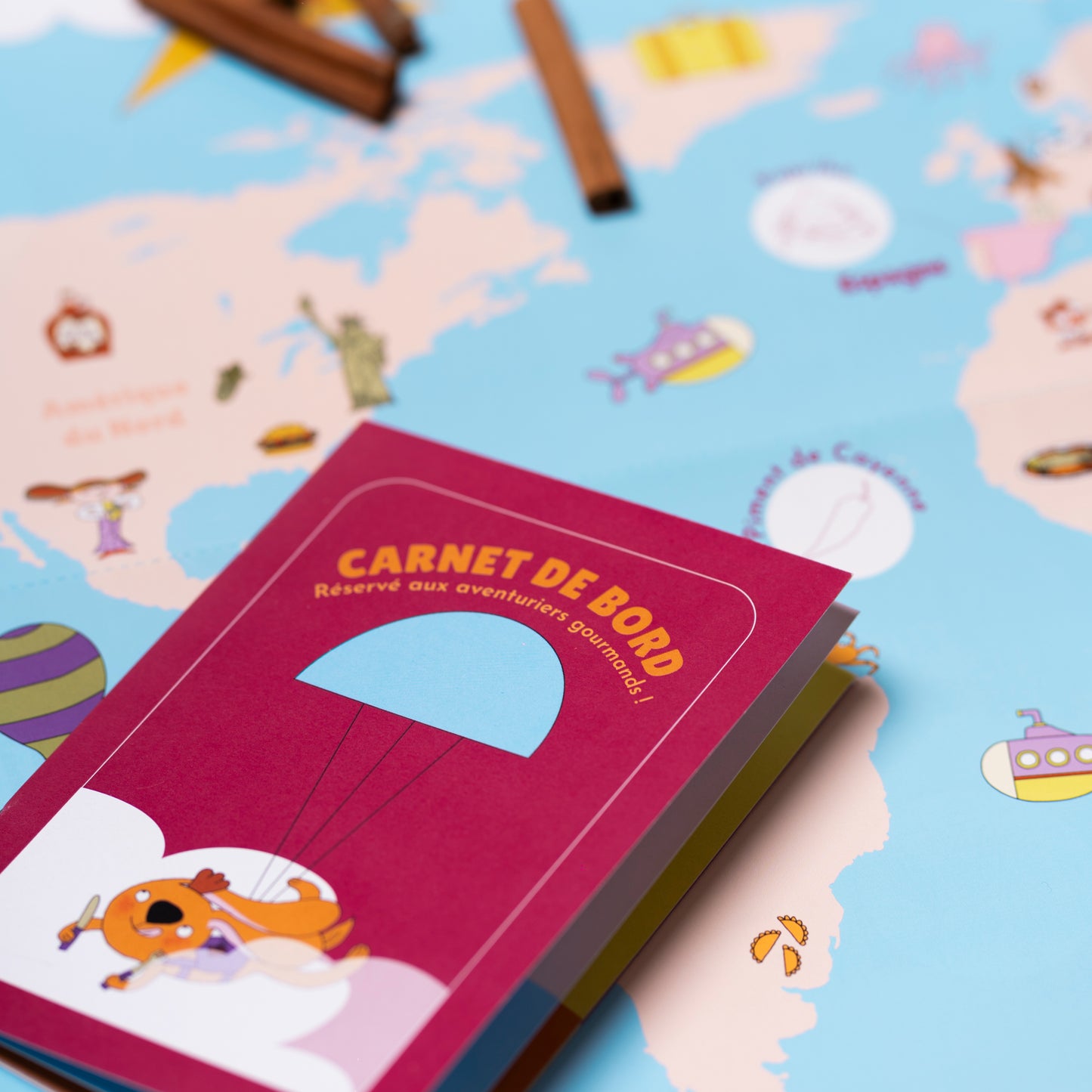 Jeu d'aventure Les épices et les aliments piquants 4-8 ans